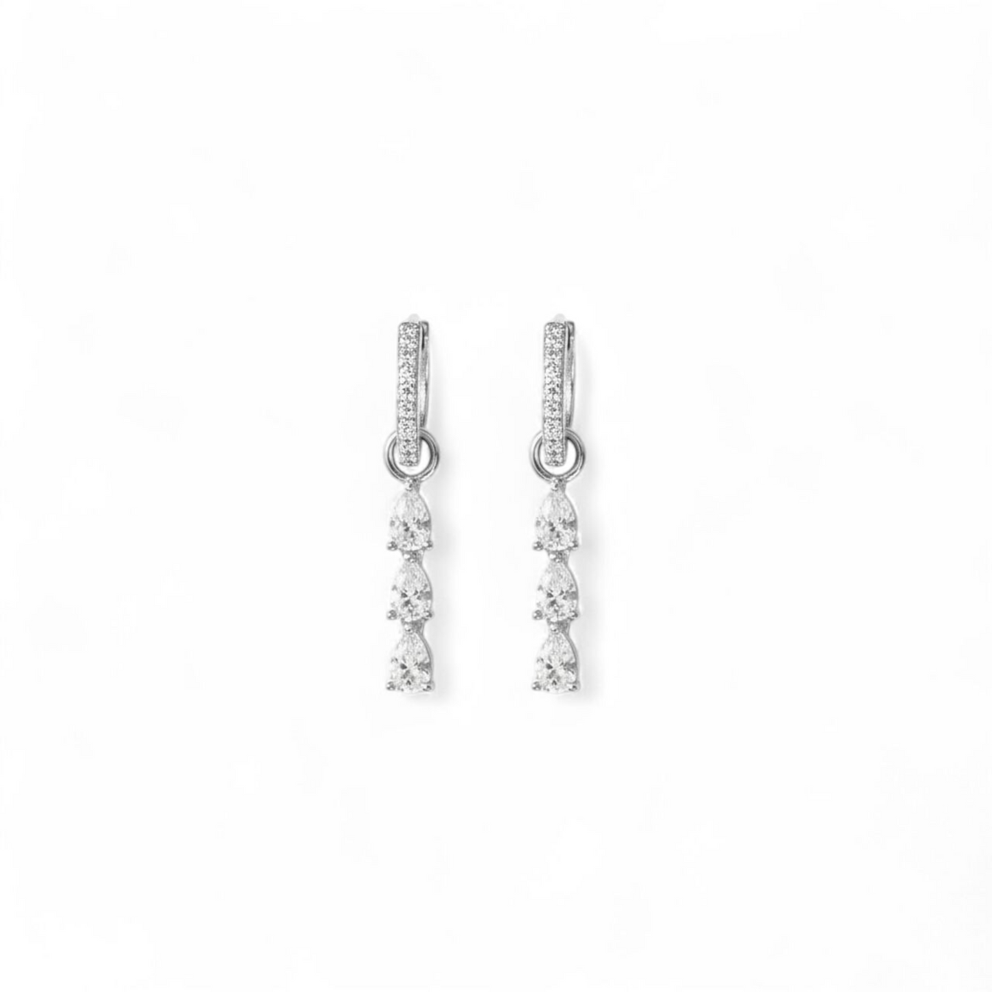 Orecchini Essenza Trio Silver