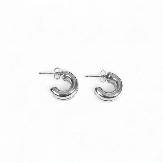 Orecchini Puffy Silver