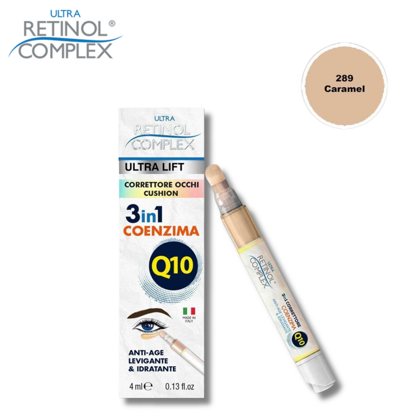 Retinol Complex - Ultra Lift Correttore Occhi Cushion 3in1 Coenzima Q10 4ml