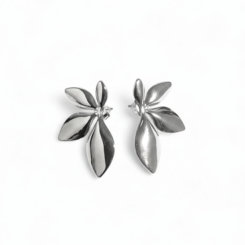 Orecchini Flower Silver