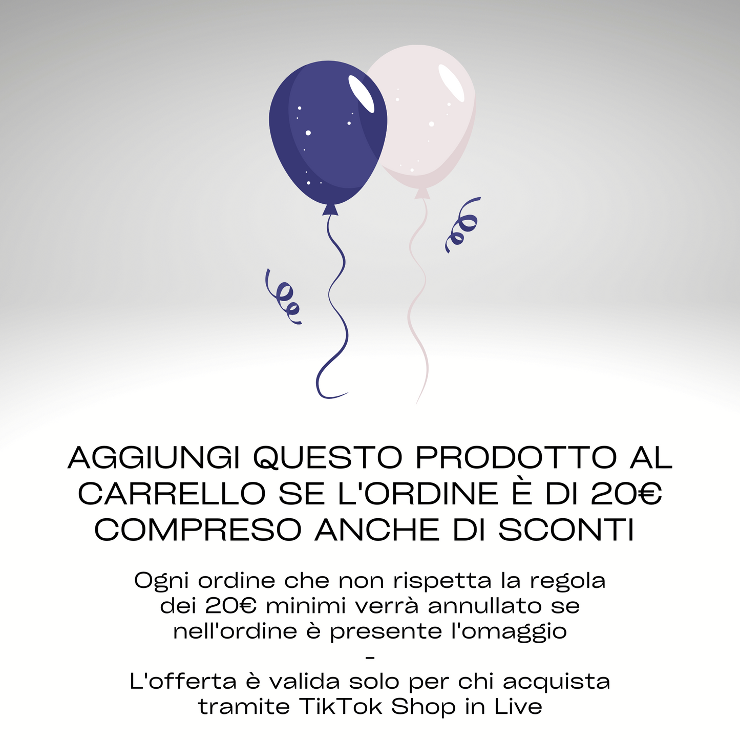 Palloncino "Omaggio Live Tiktok"