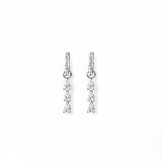 Orecchini Essenza Trio Silver