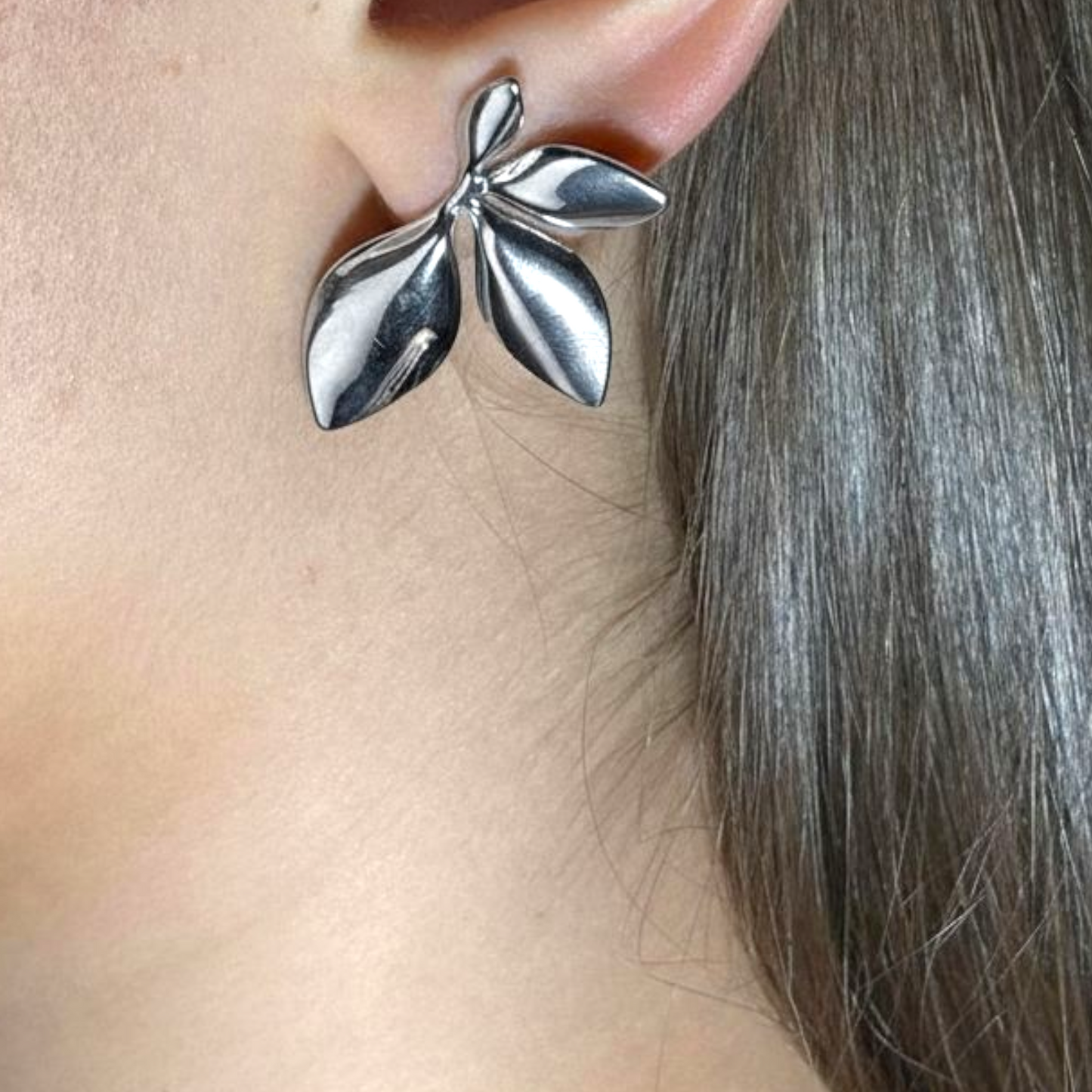 Orecchini Flower Silver